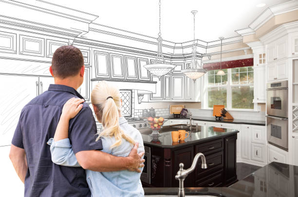 Custom kitchen cabinets installed in a Glendale home